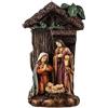 DRW Mistero 1 Pezzo Nascita con Portale Stile Classico in Resina Dipinta a Mano 8x5x13 cm, Colori Assortiti