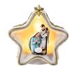 DRW Mistero di 1 pezzo Nascita con forma di stella e luce in resina dipinta a mano 10x5x11 cm