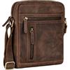 STILORD 'Vince' Borsello in pelle grande uomo Borsa a tracolla stile vintage per Tablet da 10,1 pollici Messenger da viaggio in cuoio, Colore:veleta - marrone