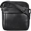 STILORD 'Craig' Borsello a Mano Uomo Pelle Vintage Messenger Bag per Tablet Piccola Borsa a Tracolla Elegante Borsa Crossbody di Cuoio Genuino, Colore:nero