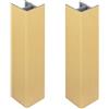 cyclingcolors 2x Connettore Zoccolino Battiscopa 150mm colore dorato Bordo Mobili Cucina Zoccolo Giunzione multiangolo angolare