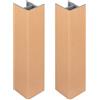 cyclingcolors 2x Connettore Zoccolino Battiscopa 120mm colore rame Bordo Mobili Cucina Zoccolo Giunzione multiangolo angolare