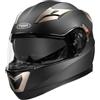 YEMA Casco Modulare Moto Integrale Scooter - YEMA YM-925 Caschi Modulari Motorino Integrali ECE Omologato Donna Uomo con Doppia Visiera Parasole, Nero opaco, M