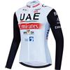 Roscyker 2023 PRO Team Bahrain Maglia Ciclismo Uomo Manica Lunga in Pile Termico Maglia Ciclismo Invernale, Asciugatura Rapida Maglia Ciclismo Strada Ciclismo riscaldatori Abbigliamento Ciclismo (L)