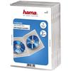 Hama Double DVD Jewel Case, 5, transparent 2dischi Trasparente