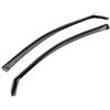 ClimAir Car Comfort Deflettori d'Aria Nero Compatibile con Seat Ateca 2016- (Telaio della Finestra di Chrome)