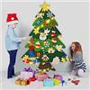 AvviKro Set di 32 decorazioni per albero di Natale fai da te, altezza 3,2 m, con 20 luci a LED per bambini, regali di Natale per casa, porta e parete (angelo)