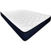 mattfy Materasso viscoelastico Reversibile Kloe, Altezza 20 cm, Memory Foam, Bianco, 160x190