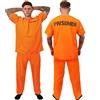 I LOVE FANCY DRESS LTD Costume da CARCERATO Arancione Unisex per Adulto. Costume da DETENUTO, Prigioniero, PIEDIPIATTI E RAPINATORI. Parte Superiore Arancione & Pantaloni (Taglia: Media)