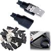 SEMINISMAR Connettore USB 2.0 tipo A a 4 pin, connettore a saldare USB, connettore USB 2.0, 20 pezzi