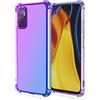 WILLIS Custodia per Xiaomi Redmi Note 10 5G / Poco M3 Pro 5G, Cover Protettiva in Silicone TPU Colore Sfumato Trasparente, Custodia per Telefono Antiurto e Antigraffio