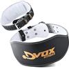 Dvox Fitness Cintura per sollevamento pesi, in pelle, 15.2 cm, imbottita per la schiena con pelle scamosciata e fibbia in acciaio, palestra, fitness, bodybuilding, allenamento (XL (91.4 cm,101.6 cm)