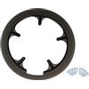 X AUTOHAUX 52 53 56 denti - Guarnitura per bicicletta con copertura della corona a catena, nero trasparente