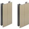 cyclingcolors 2x Connettore Zoccolino Battiscopa 150mm colore acciaio inossidabile argento Bordo Mobili Cucina Zoccolo Giunzione multiangolo angolare