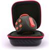 PILPOC theFube Fidget Cube (Nero e Rosso) - Cubo Antistress Adulti e Bambini in Versione Deluxe - Fidget Toy con Custodia Protettiva Premium - Gadget Antistress Ideale per Ansia, ADHD, OCD e Autismo