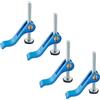 POWERTEC 71502 Morsetto a camma in alluminio per lavorazione del legno, inserto filettato 5/16-18-4PK
