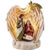 DRW Mistero di 1 Pezzo Nascita con Ali e Luce in Resina Dipinta a Mano 8x5x9 cm, Colori Assortiti