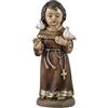 DRW Figura San Francisco di asis per bambini in resina dipinta a mano 5x5x13 cm