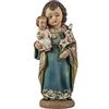 DRW Figura San Jose con bambino in resina dipinta a mano 5x5x13 cm