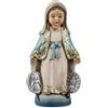 DRW Figura Vergine della Miracolosa per Bambini in Resina Dipinta a Mano 3x5x13 cm