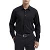 HISDERN Camicia Giallo Chiaro da Uomo a Maniche Lunghe Camicia da Lavoro in Fibra di bambù Elegante Causale Non Stirata vestibilità Regolare con Tasca,M