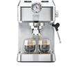 Caso Espresso Gourmet - Macchina portafiltro in acciaio inox, potente pompa Ulka da 19 bar, con montalatte, per caffè o cialde di caffè ESE, per 2 tazze, con piastra riscaldante