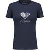 SALEWA Pure Heart Dry W Maglietta, Blazer Blu Marine, XXS Donna