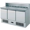 AMITEK Banco pizza con 3 porte - cm 136.5 x 70 x 107.5 h