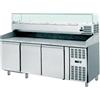 AMITEK Banco pizza 3 porte - Vetrina - cm 202 x 80 x 105 h