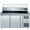 AMITEK Banco pizza con 2 porte - Vetrina - cm 151 x 80 x 105 h