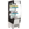 AMITEK Espositore murale refrigerato - N. 2 ripiani - Temperatura +2/+10 °C - Ventilato - cm 49.5 x 67 x 145 h