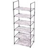 ENRICO COVERI Scarpiera Slim Salvaspazio 6 Ripiani Porta Scarpe Casa Campeggio 43x107x29 Beige