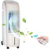 BAKAJI Raffrescatore Ventilatore Umidificatore Evaporativo Purificatore Aria 100W Acqua