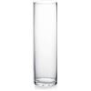 WGVI WGV - Vaso cilindrico in vetro, 35,5 cm, trasparente