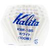 Kalita Wave - Filtri da caffè in carta, misura grande, 185 I, 100 punti, per versare il gocciolatore I Made in Japan, misura L, colore: Bianco