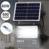 BAKAJI Faro LED 60W con Pannello Solare Luce Esterno Alta Luminosita 600lm + Telecomand
