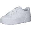 PUMA Women Karmen L Sneakers, Puma White-Puma White-Puma Silver, 41 EU
