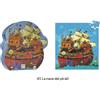 Puzzle silhoutte Djeco, 41 la nave dei pirata