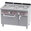 LOTUS Cucina acqua a gas - N. 6 fuochi - Forno a gas statico - cm 120 x 70,5 x 90 h