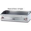 LOTUS Fry top a gas - 1/2 piastra liscia 1/2 piastra rigata al cromo - cm 120 x 70,5 x 28 h