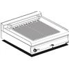 LOTUS Griglia professionale top contact - Cottura diretta - cm 80 x 70,5 x 28 h