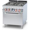 LOTUS Cucina acqua a gas - N. 4 Fuochi - Forno a gas statico - cm 80 x 90 x 90 h