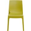 Sedia Impilabile Green Boheme Roma - Design Moderno, Colore Antracite, Made In Italy, Senza IPA