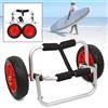Carrello per kayak Porta kayak e canoa con Ruota Solida, Alluminio, 150LBS, IT