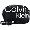 Calvin Klein Elegante Borsa per Fotocamera 20, Crossover Donna, AOP Nero, One Size