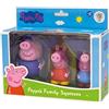 DEQUBE Peppa Pig - Set di 3 statuette bagno Peppa Pig - Giocattoli d'acqua e bagno - Include George, nonno e Peppa (DeQube 919D00047)