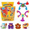 SUPERTHINGS RIVALS OF KABOOM SUPERTHINGS Serie Mutant Battle - Confezione da 6 Include 4 SuperThings (1 Capitano Argento) e 2 Exoskeletons. Confezione da 6 pezzi