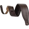 Levy's, M26PD-DBR_DBR Tracolla in pelle pieno fiore imbottita Dark Brown 3, Larghezza 3 (7.62 cm,) Lunghezza Regolabile da 37 (94 cm) a 51 (129.5 cm), Colore Dark Brown