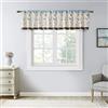 Madison Park Serene Embroidery Room-Darkening Mantovana Trattamento Finestra Tasca/Linguetta Posteriore Breve Drape, 50x18, Blu