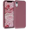 kalibri Cover compatibile con Apple iPhone XR - Custodia 100% Paglia - Back Case Soft Eco-friendly Matt Anti-Impronte - rosa scuro